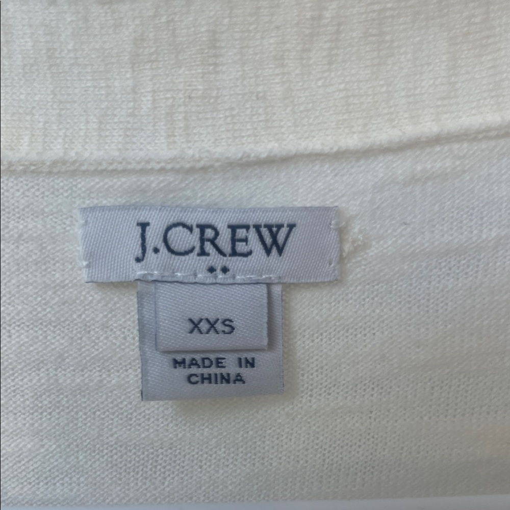 J. Crew Factory Light Cream Open Cardigan, XXS. - Picture 4 of 10